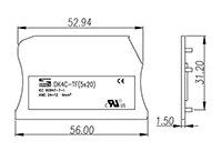 DK4C-TF(5X20) DIN Rail Terminal Blocks-Accessory - 2