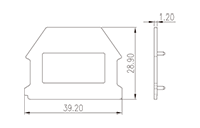 DK4NC DIN Rail Terminal Blocks-Accessory - 2