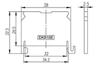 DKB10E National Electrical Manufacturers Association (NEMA) Terminal Block-Accessory - 2