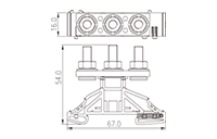 DKM6-2 Stud Connection DIN Rail Terminal Block