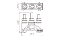 DKM8-2 Stud Connection DIN Rail Terminal Block - 2