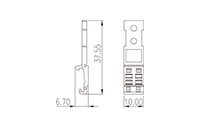 DP-PZ-02P DIN Rail Terminal Blocks-Accessory - 2