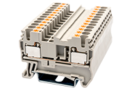 DP2.5 49 Millimeter (mm) Width Push-In Design (PID) DIN Rail Terminal Block