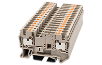 DP4-TFU 57 Millimeter (mm) Width Push-In Design (PID) DIN Rail Terminal Block