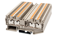 DP4-TR 80.4 Millimeter (mm) Width Push-In Design (PID) DIN Rail Terminal Block