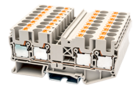 DP6-TR 91.4 Millimeter (mm) Width Push-In Design (PID) DIN Rail Terminal Block