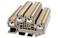 DPP1.5 69 Millimeter (mm) Width Push-In Design (PID) DIN Rail Terminal Block