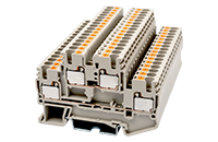 DPP2.5 69 Millimeter (mm) Width Push-In Design (PID) DIN Rail Terminal Block