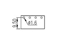 E2HK500V-XXPAM 0.197 Inch (in) Pitch Diameter Printed Circuit Board (PCB) Terminal Block - 3