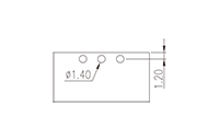 ECH350RJ-XXPL 0.138 Inch (in) Pitch Diameter Printed Circuit Board (PCB) Connector Socket - 3