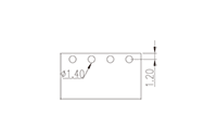 ECH381R-XXPL 0.150 Inch (in) Pitch Diameter Printed Circuit Board (PCB) Connector Socket - 3