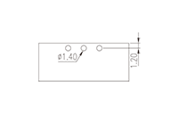 ECH381RRM-XXP 0.150 Inch (in) Pitch Diameter Printed Circuit Board (PCB) Connector Socket - 3