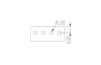 ECH381V-XXPL 0.150 Inch (in) Pitch Diameter Printed Circuit Board (PCB) Connector Socket - 3