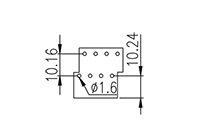 EHK508V2L-XXP 0.2 Inch (in) Pitch Diameter Printed Circuit Board (PCB) Terminal Block - 3