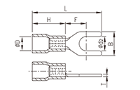 Fork Terminals with Insulation - 2