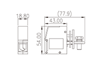 PPAC-50AS 43 Millimeter (mm) Outer Width Panel Feed-Through Terminal Block - 2