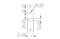 PPAC-95MAS 50 Millimeter (mm) Outer Width Panel Feed-Through Terminal Block - 3