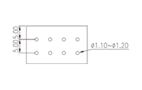 WKA500-XXPL 0.197 Inch (in) Pitch Diameter Printed Circuit Board (PCB) Terminal Block - 3