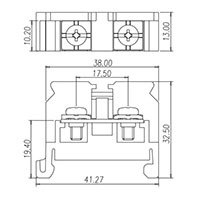 DKB30 Rail Mounting National Electrical Manufacturers Association (NEMA) Terminal Block - 2