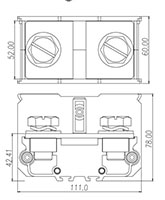 DKB500 Rail Mounting National Electrical Manufacturers Association (NEMA) Terminal Block - 2