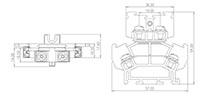 DKBB20 Rail Mounting National Electrical Manufacturers Association (NEMA) Terminal Block - 2