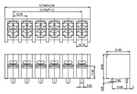 DT-79-B01W-XX - 12.7 Millimeter (mm) Pitch Terminal Block - 2