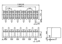 DT-65-B14W-XX - 11 Millimeter (mm) Pitch Terminal Block - 2