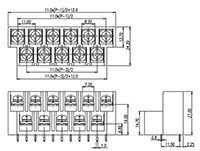 0222-10XX - 11 Millimeter (mm) Pitch Terminal Block - 2