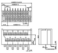 4DC-B56W-XX - 9.52 Millimeter (mm) Pitch Terminal Block - 2