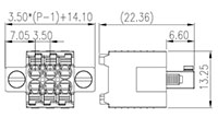 0181-A1XX 0.138 Inch (in) Pitch Diameter Printed Circuit Board (PCB) Connector-Plug - 2