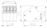 0191-06XX 0.138 Inch (in) Pitch Diameter Printed Circuit Board (PCB) Connector-Plug - 2