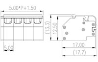 0191-02XXC 0.197 Inch (in) Pitch Diameter Printed Circuit Board (PCB) Connector-Plug - 2