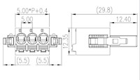 0227-02XX 0.197 Inch (in) Pitch Diameter Printed Circuit Board (PCB) Connector-Plug - 2