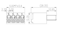 0227-03XX 0.197 Inch (in) Pitch Diameter Printed Circuit Board (PCB) Connector-Plug - 2