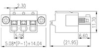 ESC508VM-XXP 0.200 Inch (in) Pitch Diameter Printed Circuit Board (PCB) Connector-Plug - 2