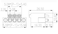 2ESSM-XXP 0.200 Inch (in) Pitch Diameter Printed Circuit Board (PCB) Connector-Plug - 3