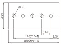 PMM2.5WSH 18 Millimeter (mm) Width Spring Clamp Connection DIN Rail Terminal Block - 2