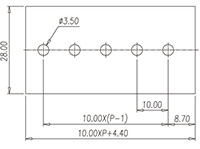 PMM2.5WSHA 18 Millimeter (mm) Width Spring Clamp Connection DIN Rail Terminal Block - 2