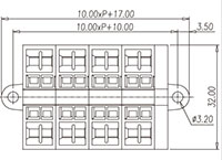 PMM2.5WN-XXP Spring Clamp Connection DIN Rail Terminal Block - 2