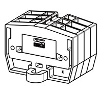 PM2.5WN-XXP 32 Millimeter (mm) Width Spring Clamp Connection DIN Rail Terminal Block - 3