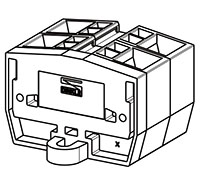 PMM2.5WN-XXP 32 Millimeter (mm) Width Spring Clamp Connection DIN Rail Terminal Block - 3