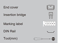 AK2.5PN Spring Clamp Connection DIN Rail Terminal Block - 2