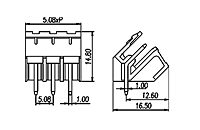 2EHDA-XXP 0.200 Inch (in) Pitch Diameter Printed Circuit Board (PCB) Connector Socket - 2