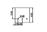 2EHDA-XXP 0.200 Inch (in) Pitch Diameter Printed Circuit Board (PCB) Connector Socket - 3