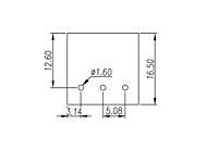 2EHDAC-XXP 0.200 Inch (in) Pitch Diameter Printed Circuit Board (PCB) Connector Socket - 3