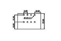 2EHDBR-XXP 0.200 Inch (in) Pitch Diameter Printed Circuit Board (PCB) Connector Socket - 3