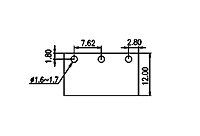 3EHDR-XXP 0.300 Inch (in) Pitch Diameter Printed Circuit Board (PCB) Connector Socket - 3