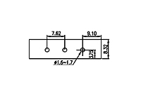 3EHDVM-XXP 0.300 Inch (in) Pitch Diameter Printed Circuit Board (PCB) Connector Socket - 3