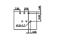 5EEHDRM-XXP 0.197 Inch (in) Pitch Diameter Printed Circuit Board (PCB) Connector Socket - 3