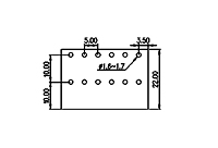 5EHDBR-XXP 0.197 Inch (in) Pitch Diameter Printed Circuit Board (PCB) Connector Socket - 3